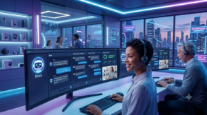AI chatbot providing ecommerce customer support and shopping assistance