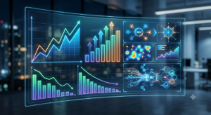 Analytics dashboard showing ecommerce performance and business growth