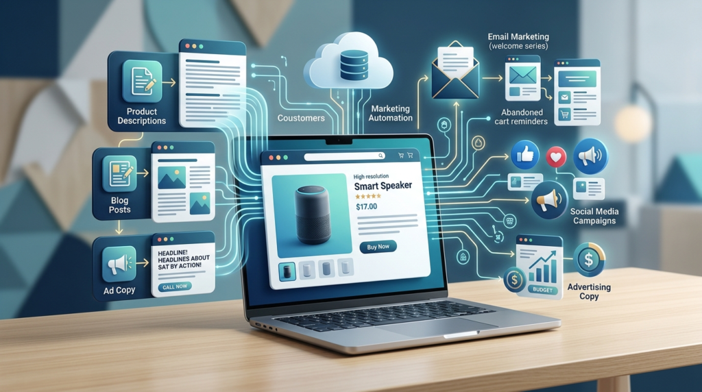 Product content and email marketing workflow