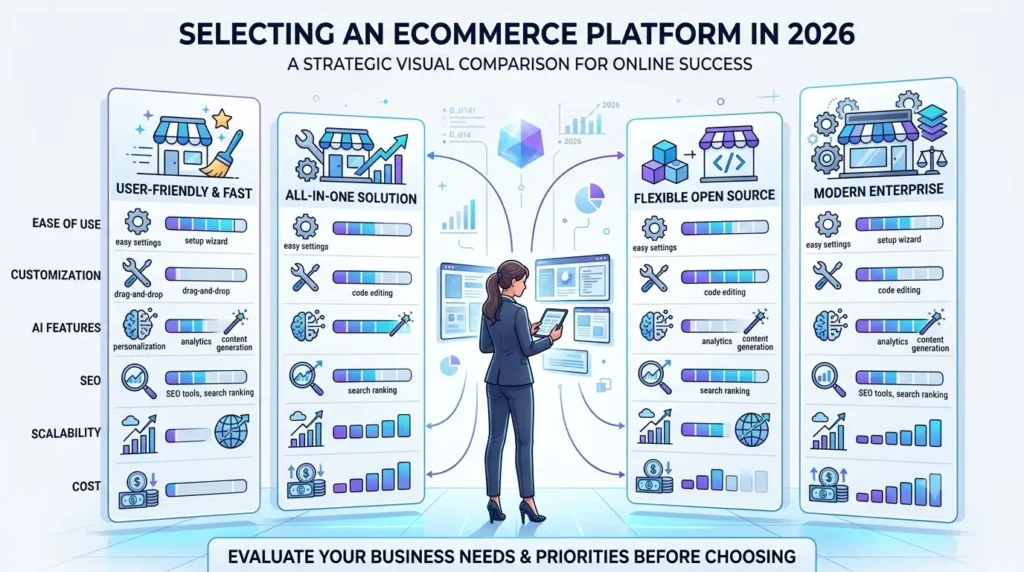 AI eCommerce store platform selection guide
