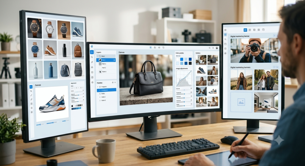 High-quality AI-generated product images for online stores