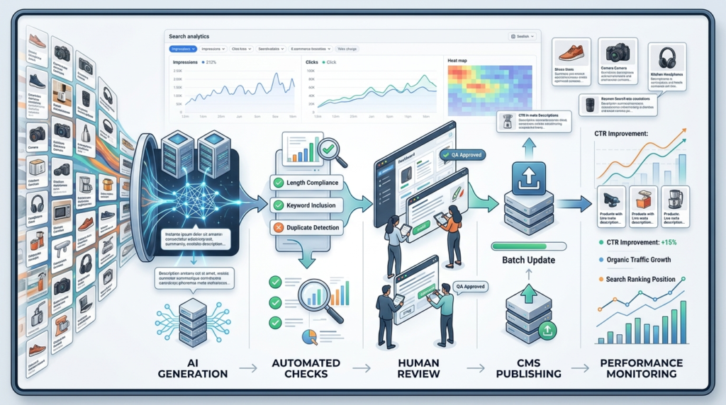Ecommerce product catalog optimization workflow